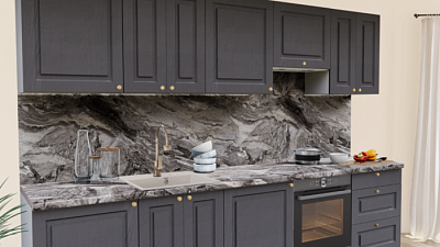 Кухня на заказ Роялвуд графит